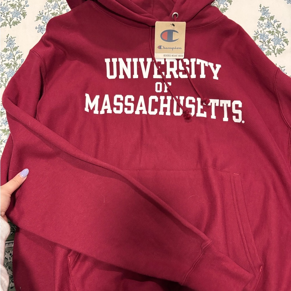 Champion UMass Amherst Hoodie NWT